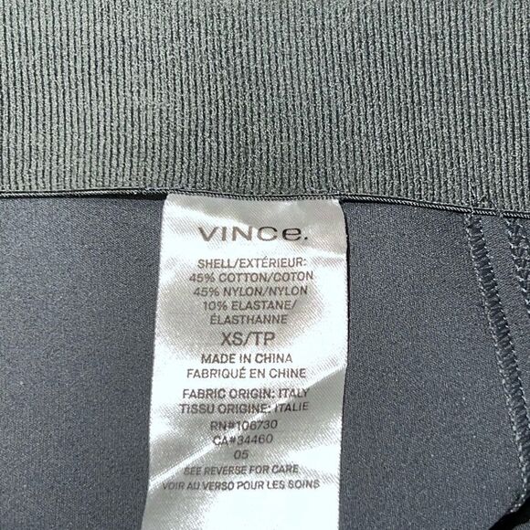 NWOT Vince Dark Grey Stitch Front Seam Ponte Pencil Legging Womens Sz XS - Picture 10 of 11